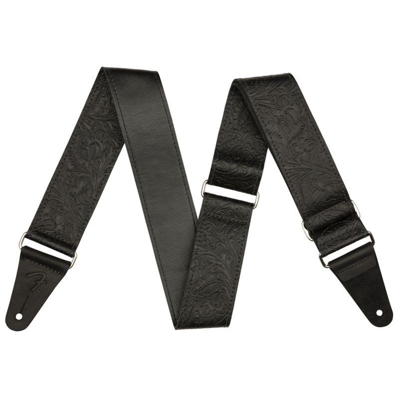 Гитарный ремень FENDER STRAP 2" TOOLED LEATHER BLACK